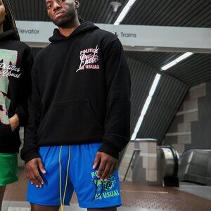 RARE Diet Starts Monday x Sneaker Politics Mesh Shorts Blue XXL EUC